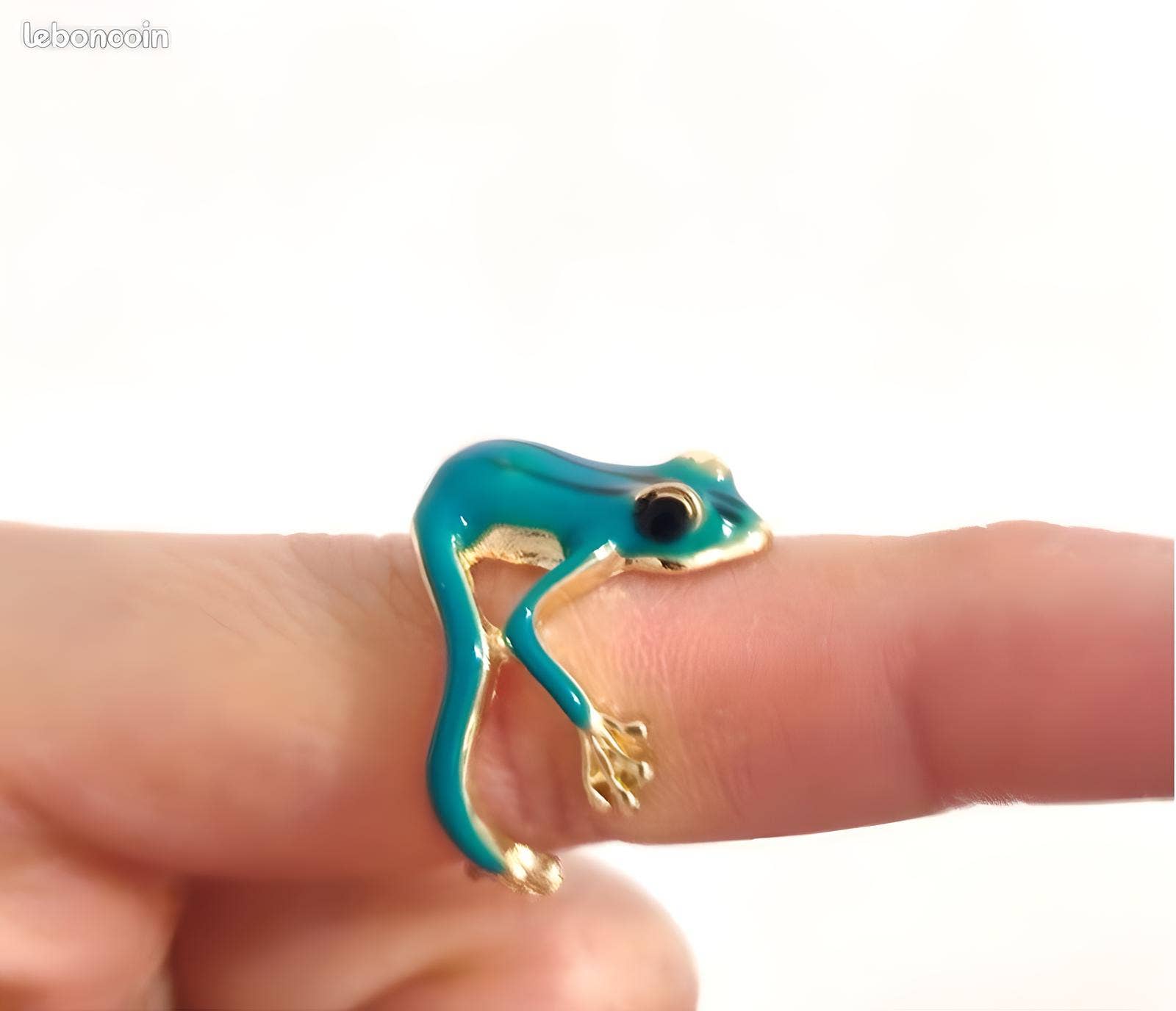 Wild & Free – Anel de cocktail/declaração por atacado – Anel de esmalte em formato de sapo2