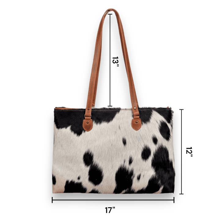 Ranch Junkie - Wholesale Tote Bag - Women's - Genuine Cowhide Large Tote Highlands Black Cowhide Tote20