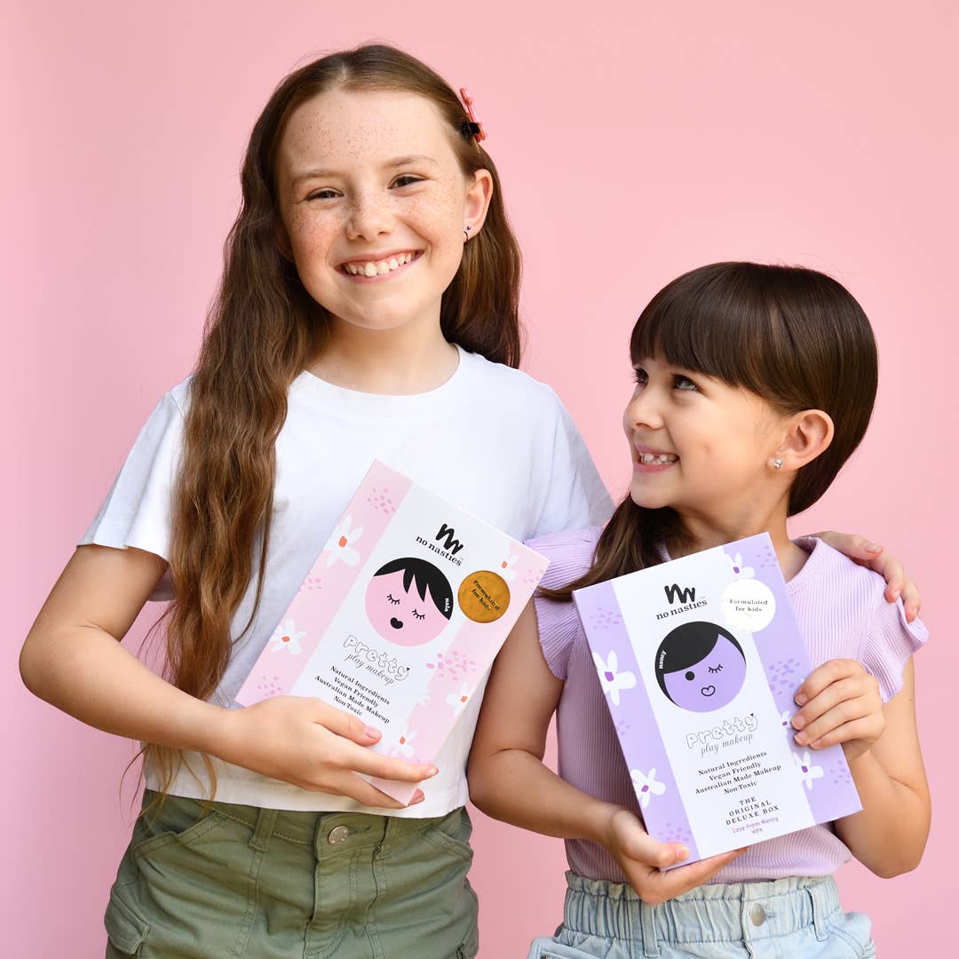 no nasties kids - Vente Maquillage – enfant - Palette de maquillage pressé naturelle pour enfants Nancy Kids en violet6