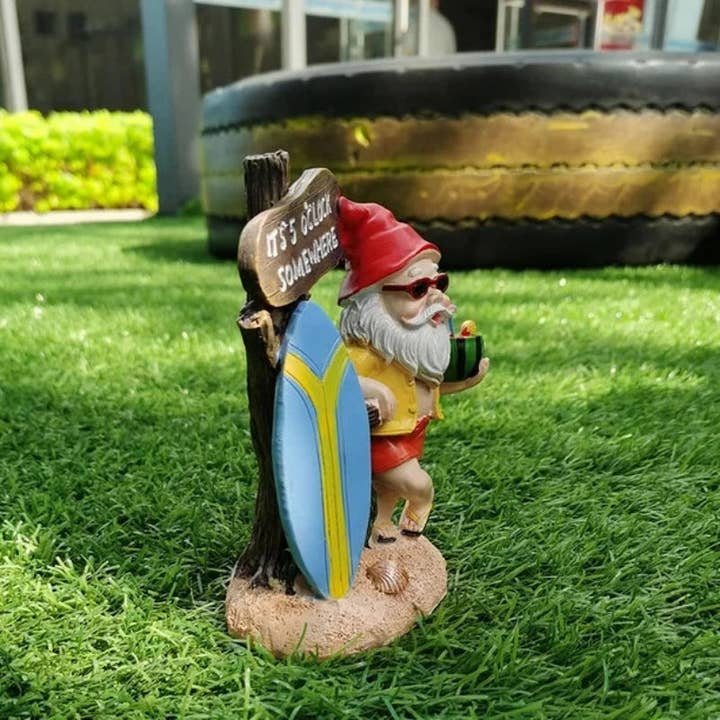 Kiyo Home - Wholesale Decorative figurine - Surfboard Gnome6