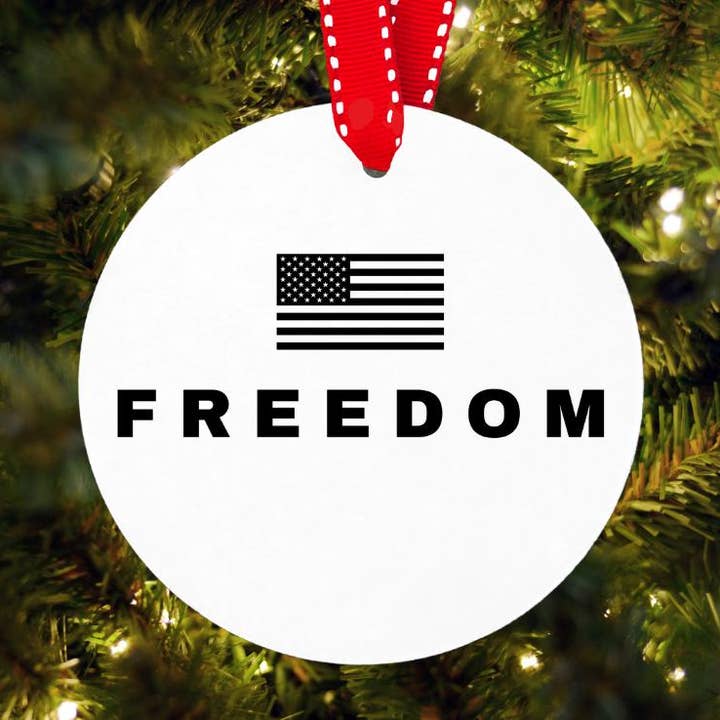 Embrova - Wholesale Ornament - Charlie Kirk Inspired Christmas Ceramic Ornaments