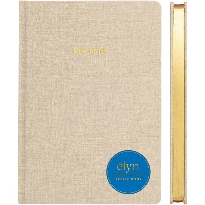 Blank Recipe Cooking Notebook - Linen for wholesale by Elyn