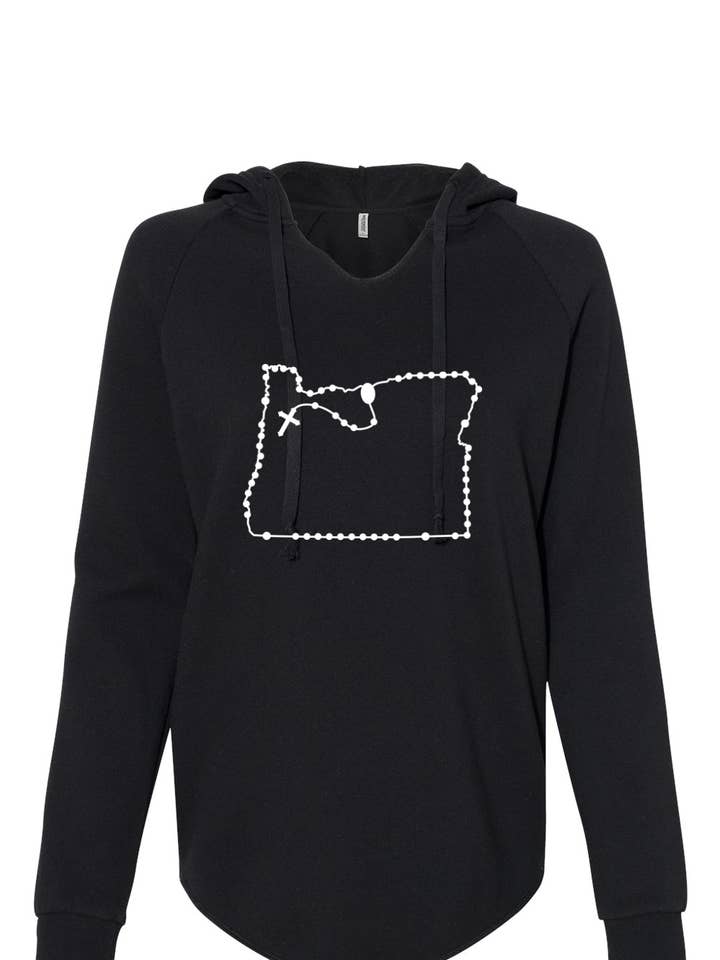 Oregon Catholic Rosary Drop Hoodie for wholesale by Sock Religious