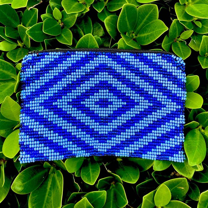 KAQCHI - Wholesale Coin Purse - Unisex - Blue Lovers Zipper Pouch6