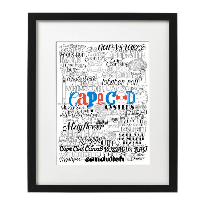 Cape Cod Art Print for wholesale by Maggie Moore Studio