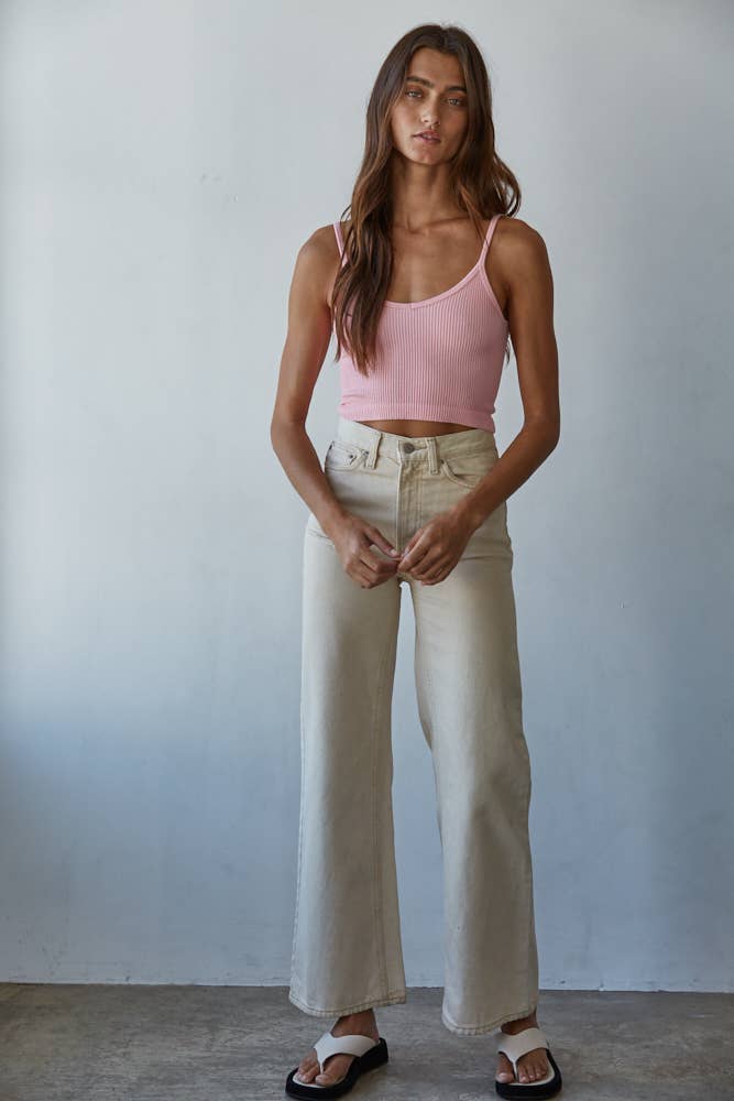 By Together - Wholesale Knit Top - Women's - S1072 | Knit Ribbed Seamless UV Neck Brami6