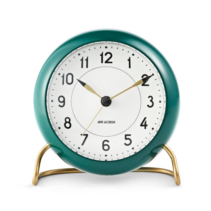 Danish Design Collective - Wholesale Desk Clock - Arne Jacobsen - Station - 4.3" Dia. Table Clock w/ Alarm2