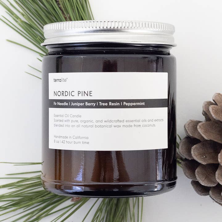 Nordic Pine - essential oil candle for wholesale by Terralite