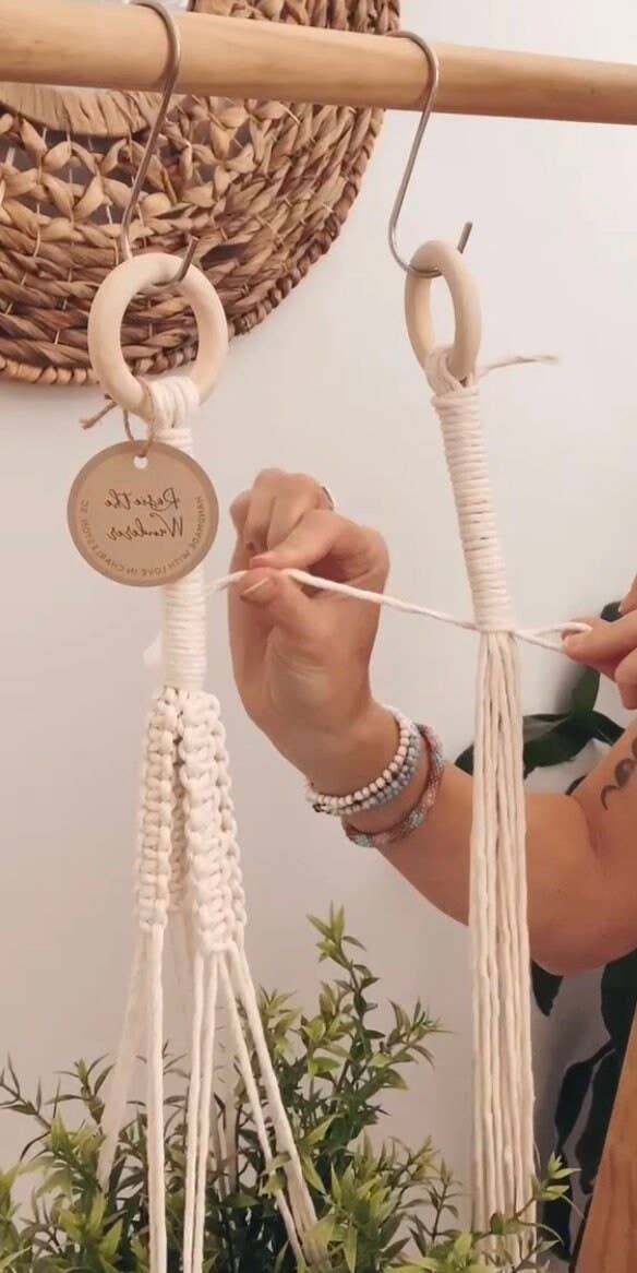 Rosie the Wanderer, Handmade Macramé - Wholesale DIY Craft Kit - DIY Macrame Plant Hanger Kit - With Video Tutorial7