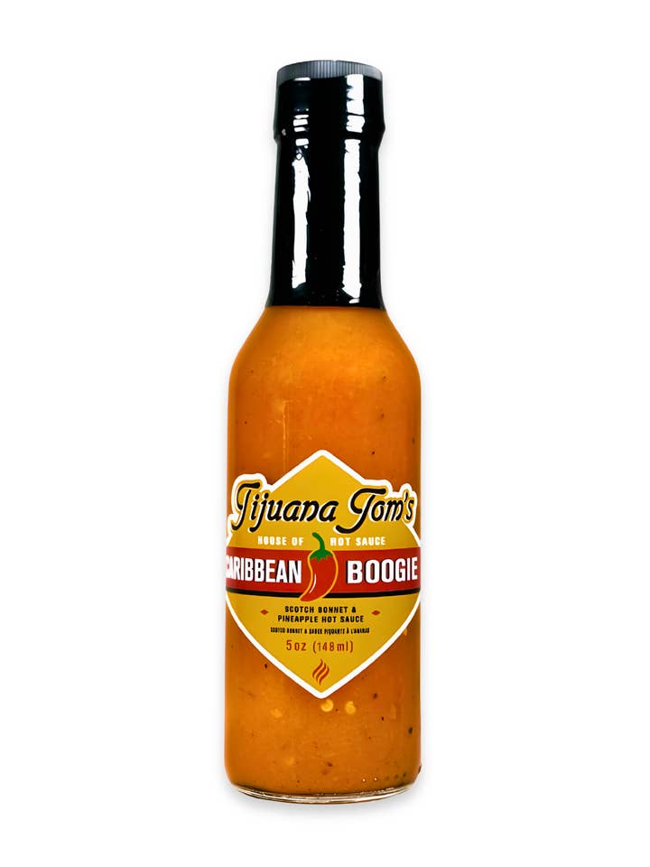 Tijuana Tom's Signature "Caribbean Boogie" for wholesale by Tijuana Tom’s House of Hot Sauce