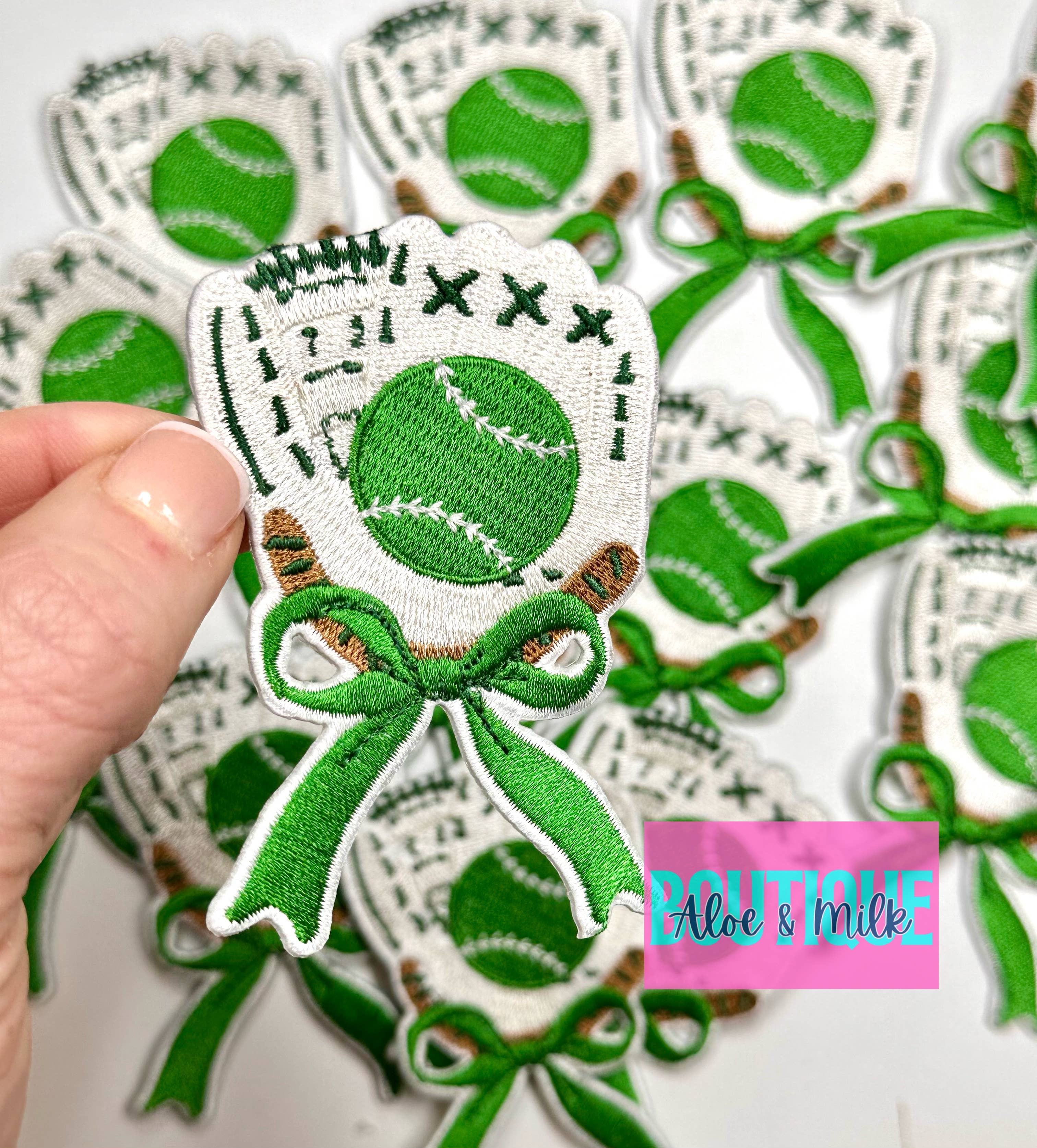 Aloe and Milk Boutique - Wholesale Hat Accessory - Women's - Baseball Glove patch, baseball mom, softball mom5