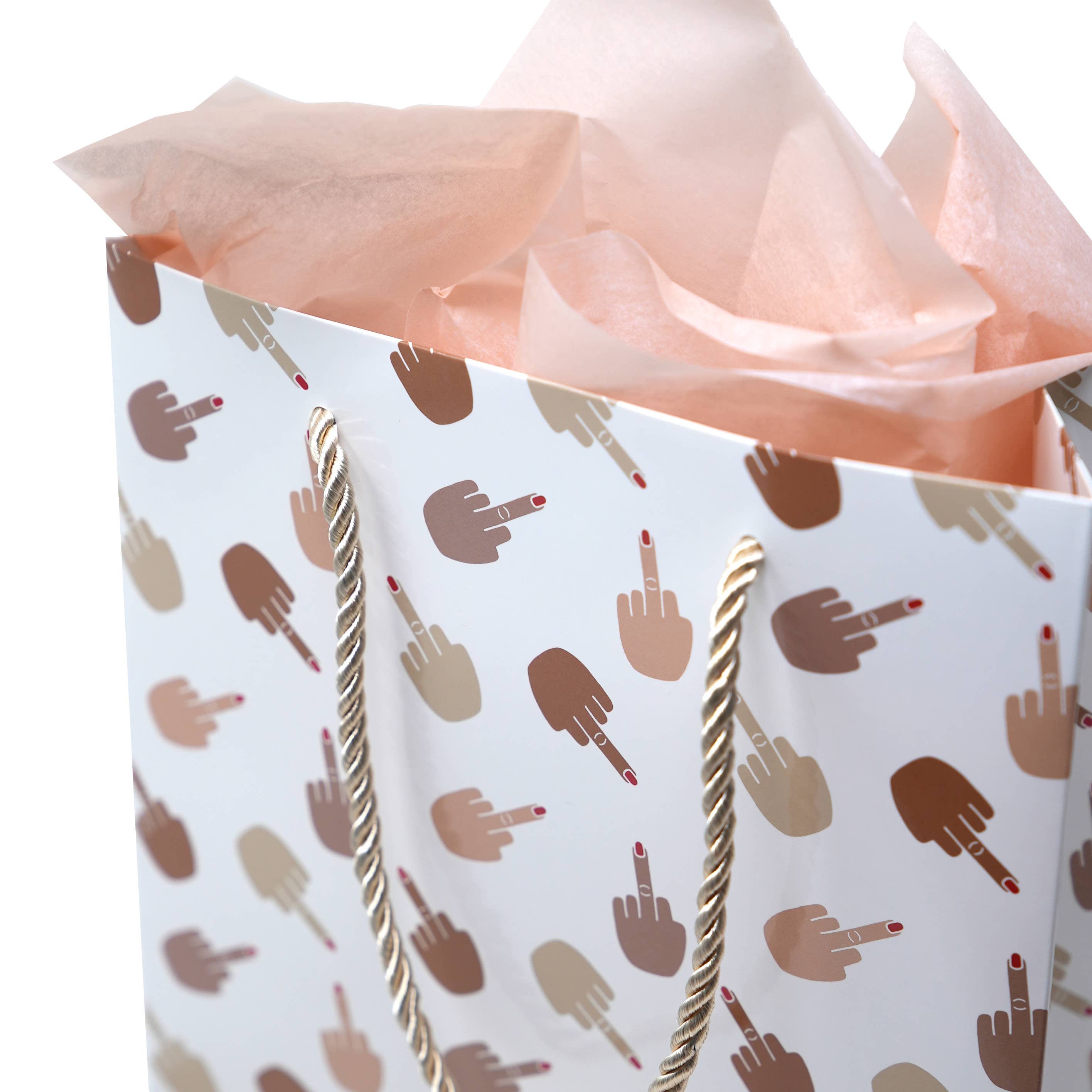 Unblushing - Vendita all'ingrosso Buste regalo - Borsa Regalo Divertente Dito Medio - Carta Patinata di Alta Qualità2