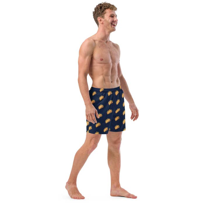 Taco To Me All-Over Print Recycled Boardshorts for wholesale by Local Summer Collective Surf Shop