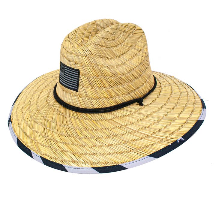 Peter Grimm - Wholesale Straw Hat - Unisex - Sally Americana Straw Lifeguard Hat