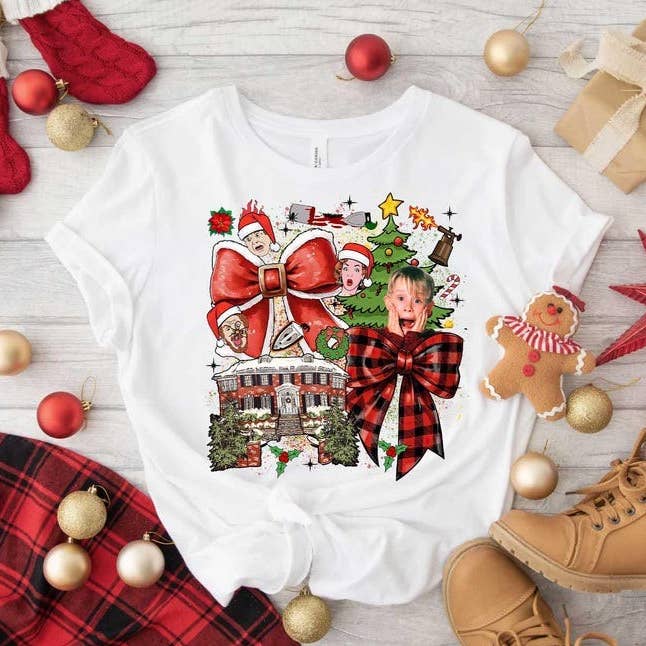 Home Security Shirt, Trending Funny Christmas Long Sleeve for wholesale by AJCanvasPrints