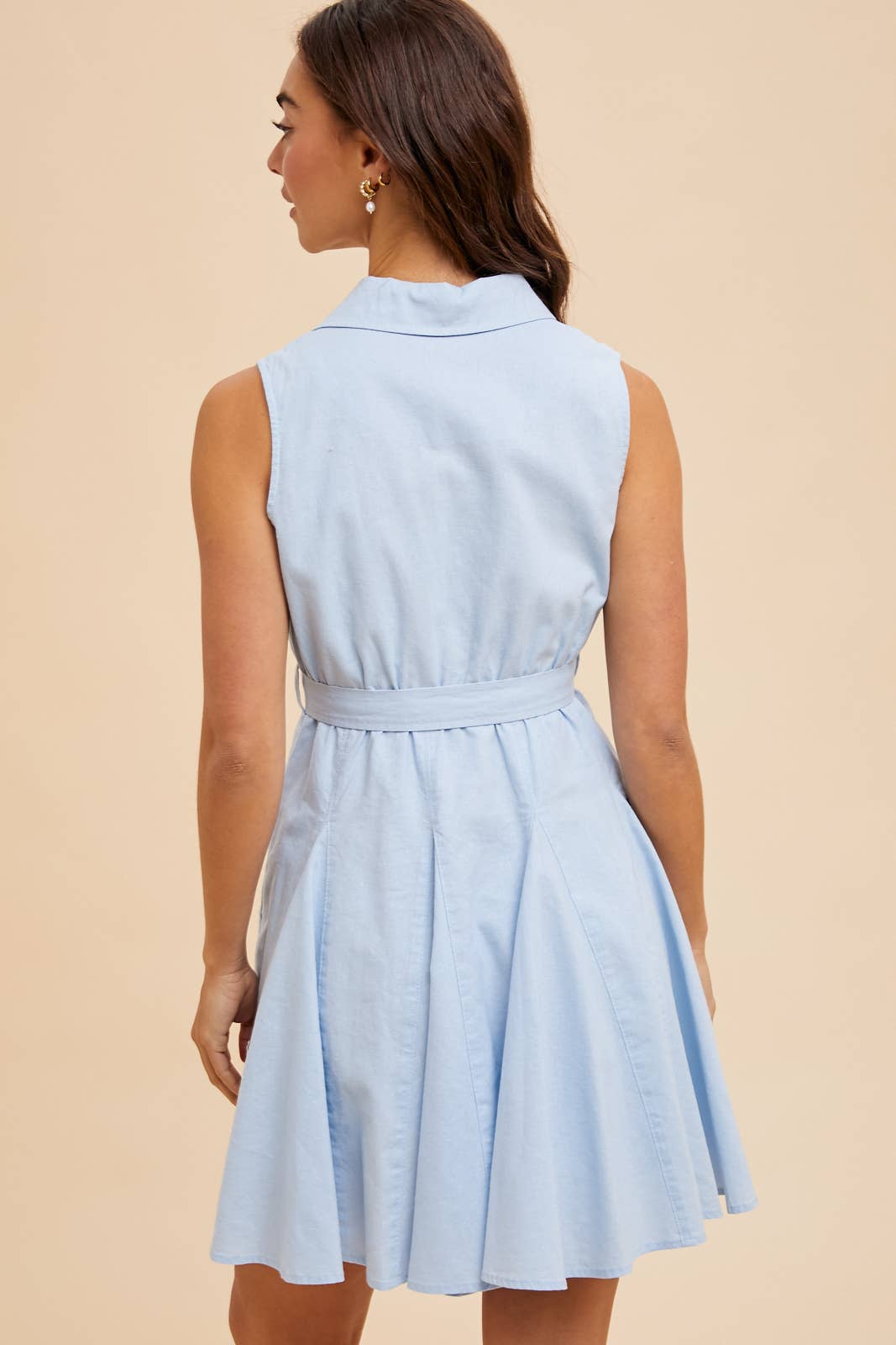 In Loom - Wholesale Dress - Women's - SLEEVELESS LAPEL MINI DRESS5