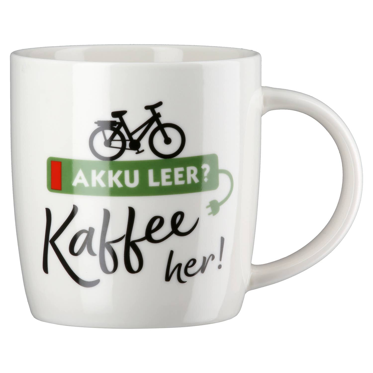 Cup / Mug Bicycle Love white H. 9 cm, PU 6 for wholesale on Faire0