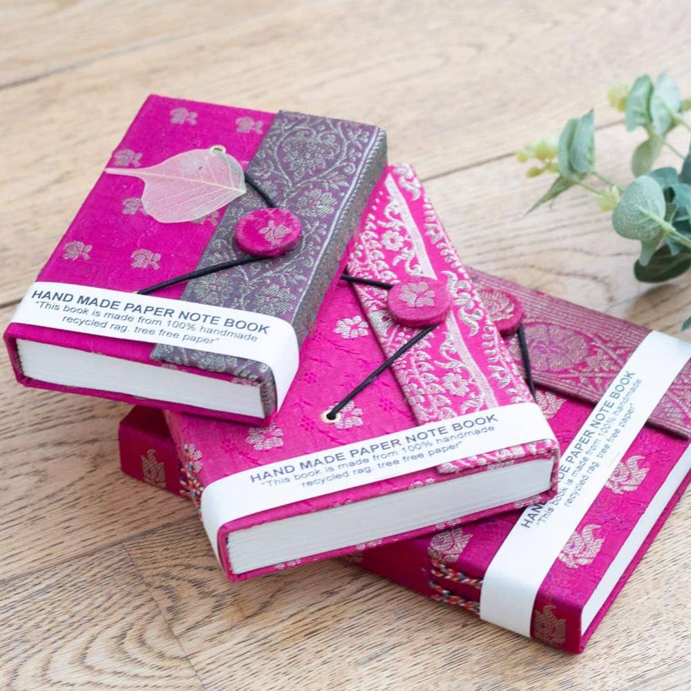 Mytri Designs – wholesale Journal/diary – Handmade Recycled Paper & Saree Journal1