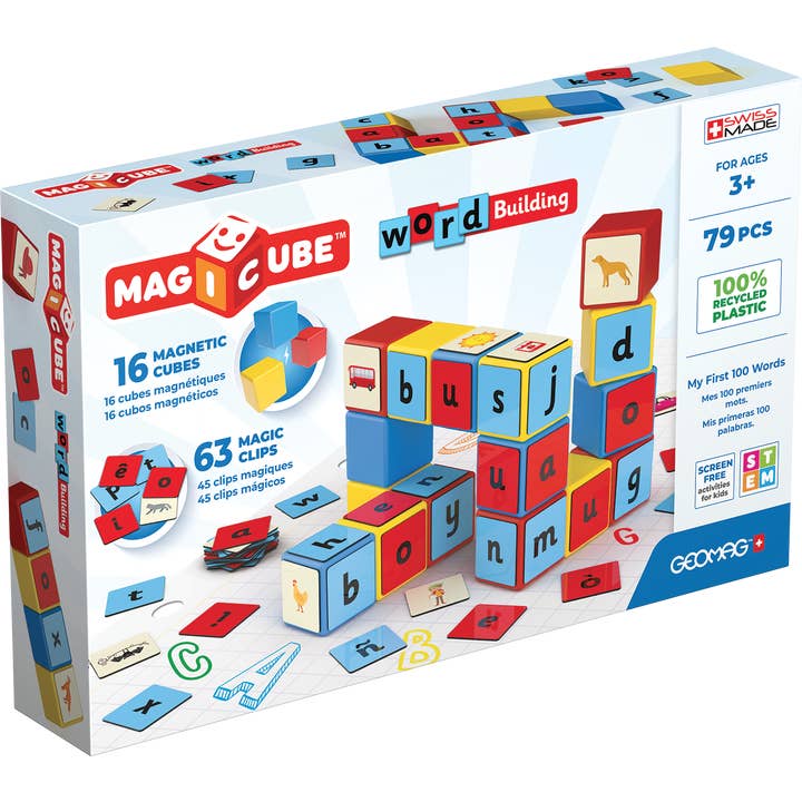 Geomag™ Magicube Learning Set Word Building 79PCS for wholesale by GEOMAGWORLD USA