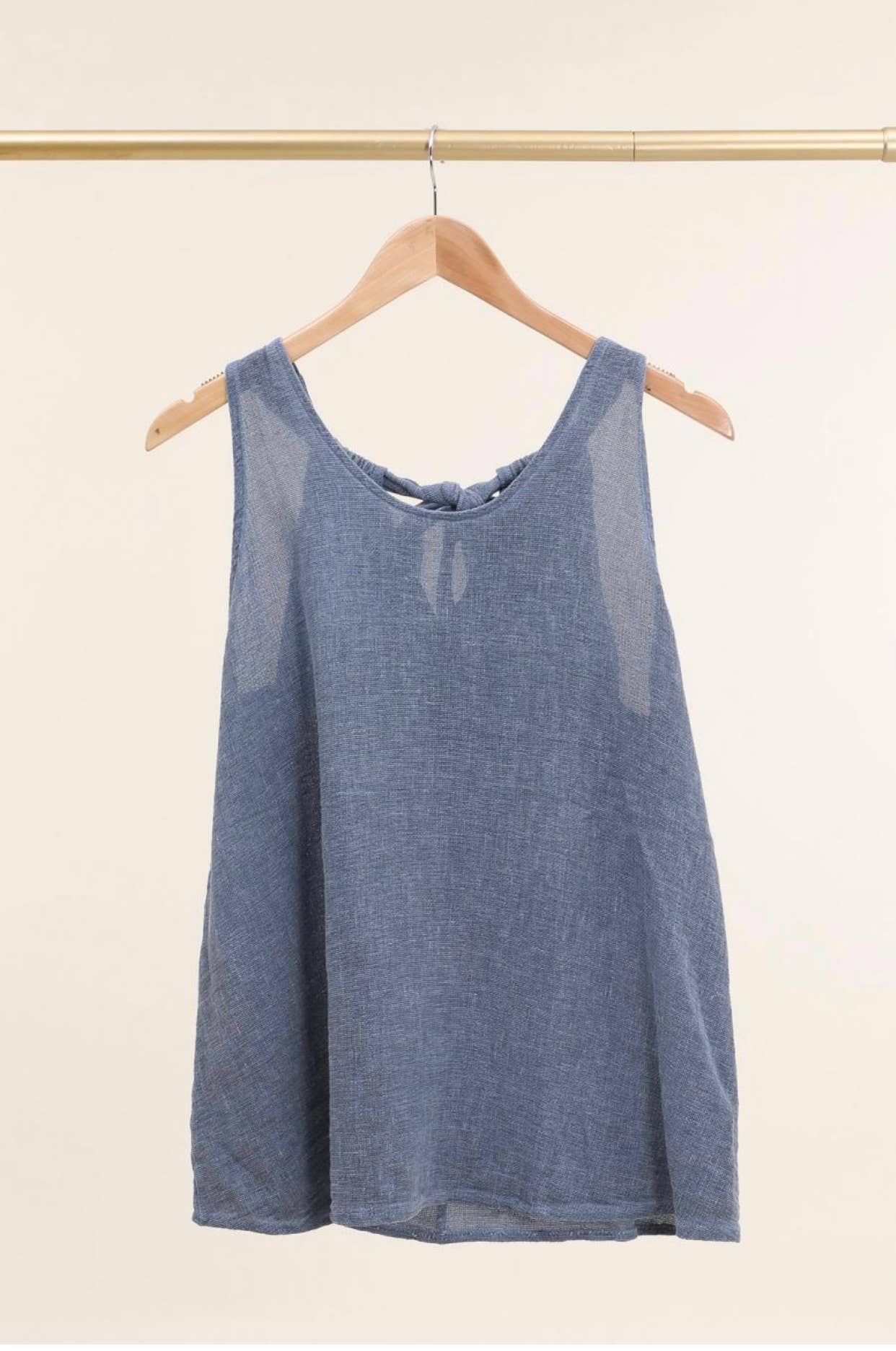 LÉA & LUC - Vente Débardeur – femme - Débardeur en 50% coton et 50% Lin REF. 91683