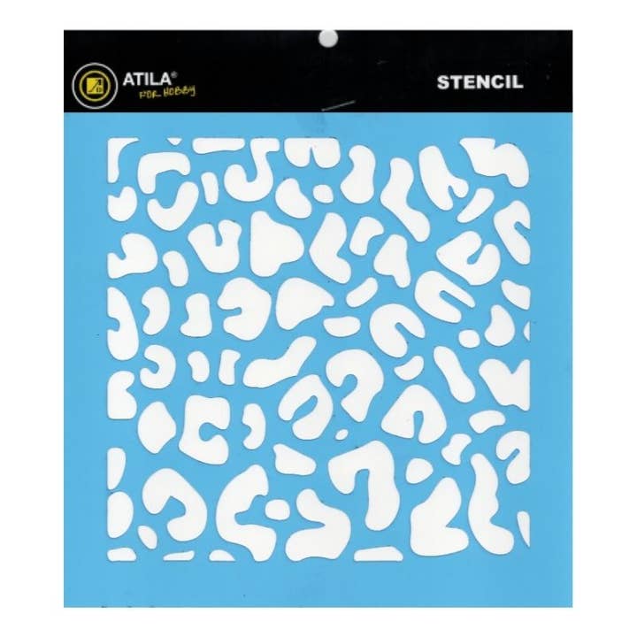 Atiladecor, Artesanato Lda - Wholesale Stencil/craft die - Leopard Pattern Stencil 20x20cm