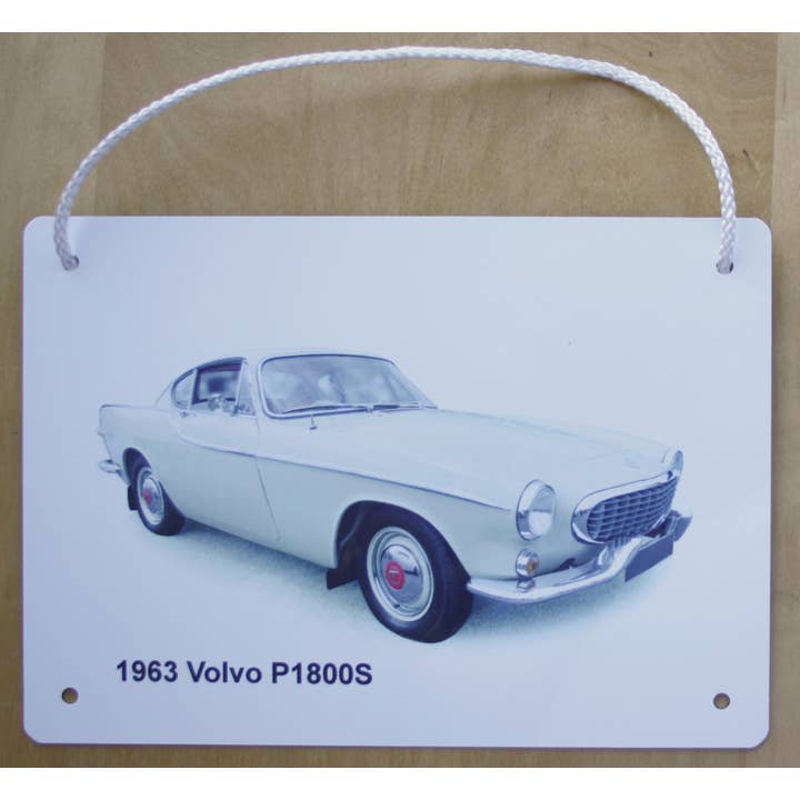 Volvo P1800S 1963 - Metal Plaque (A6, A5 or 20x30cm) for wholesale by Witherden's Workshop