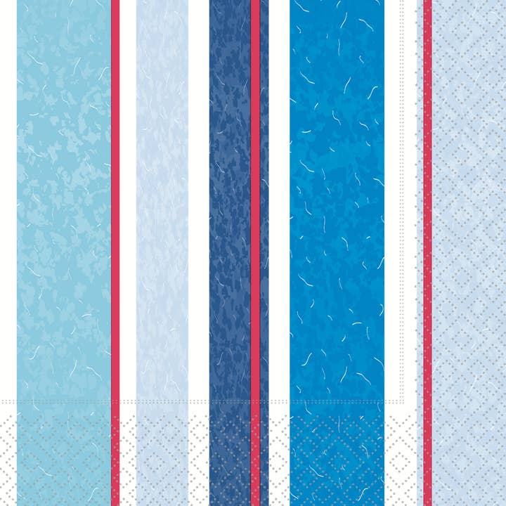 Paquete de 20 Servilletas de Papel Marina Stripes para venta al por mayor de Boston International