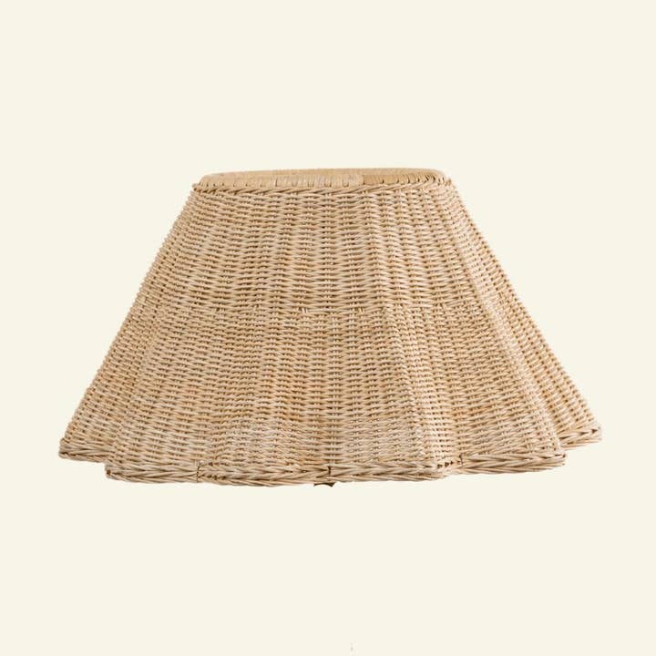Abat-jour en rotin Wave (grand) pour la vente par Hastshilp