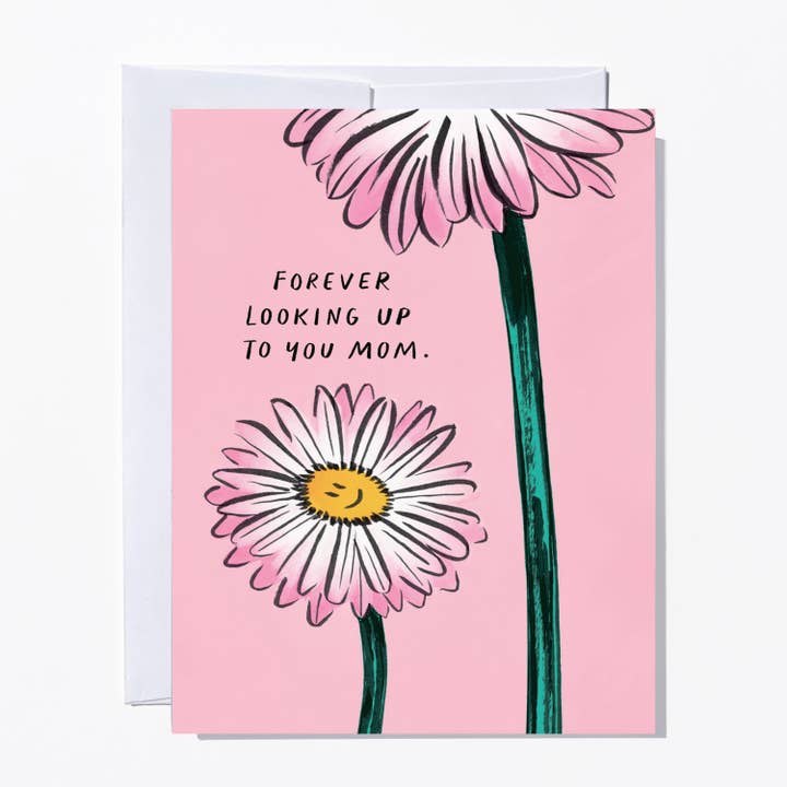 Looking Up to You Mother's Day Card for wholesale by Ruby Sneakers Studio