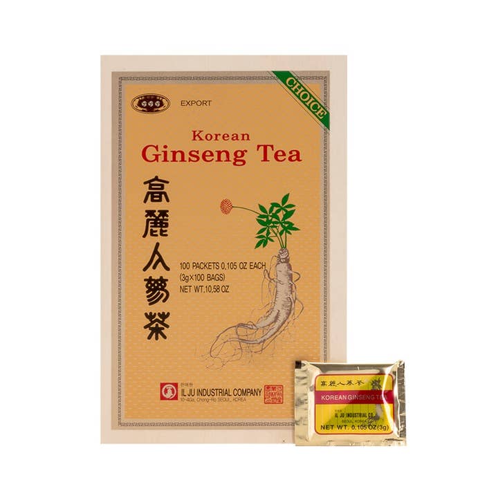 KEY Company – wholesale Health/detox tea – Korean Ginseng Tea Set - Wooden Box - 2g x 50pcs