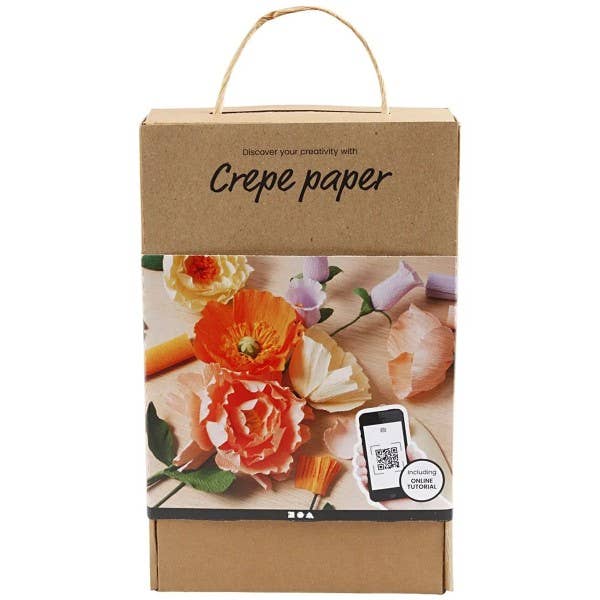 Creativ Company - Vendita all'ingrosso Kit per lavoretti fai da te - Kit Discovery fai-da-te - Fiori di carta Crépon