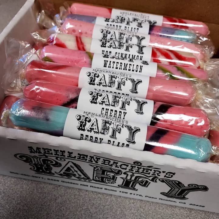 Mehlenbacher's Taffy - Wholesale Taffy - Pink Taffy Box