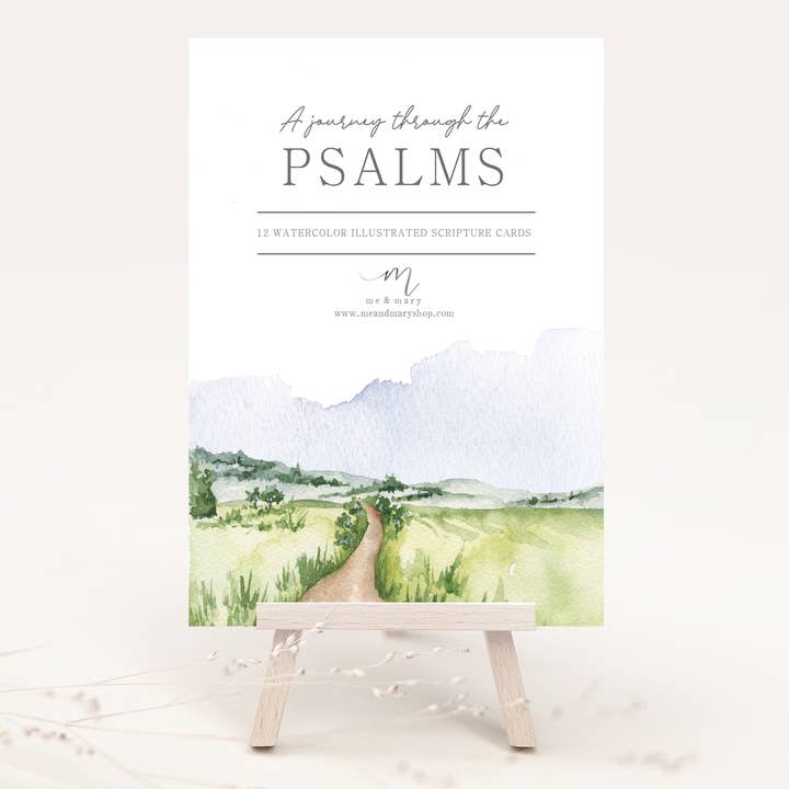 Watercolor Bible Verse Cards – Landscape Scripture Set for wholesale by Me and Mary Shop