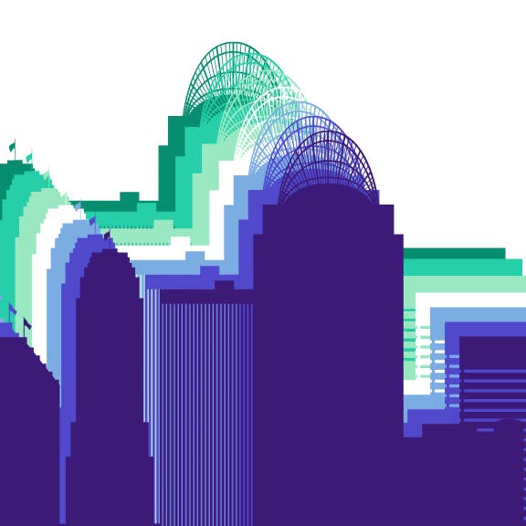 Quotables Geek Custom Designs - Wholesale Wall Tile - Cincinnati LGBTQ+ Skyline Ceramic Tiles