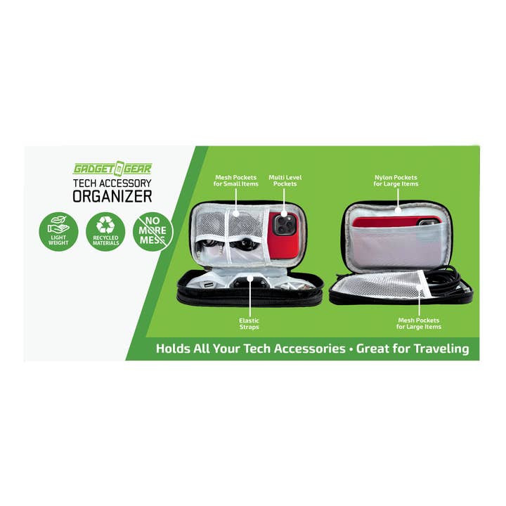 Novelty Brands - Wholesale Retailer Display - Accessories - Gadget Gear Tech Accessories Organizer Store Bag - 6/Display2