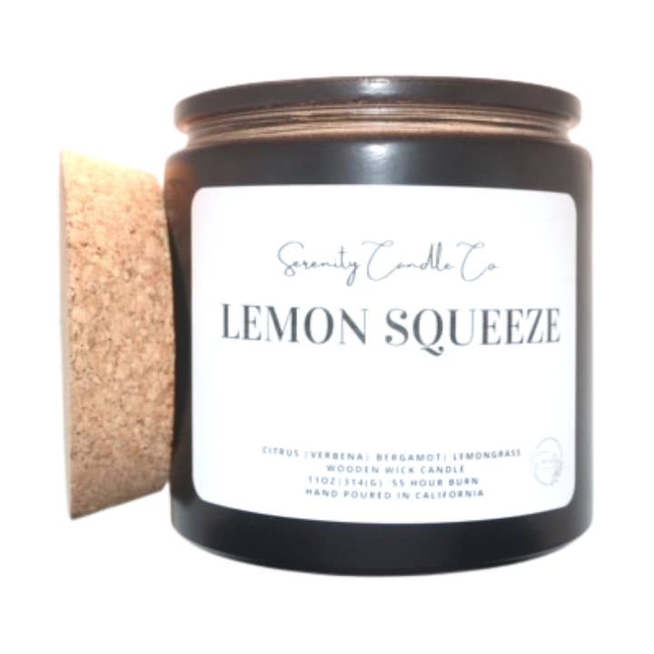 Squeeze au citron 11 oz pour la vente par Serenity Candle Co