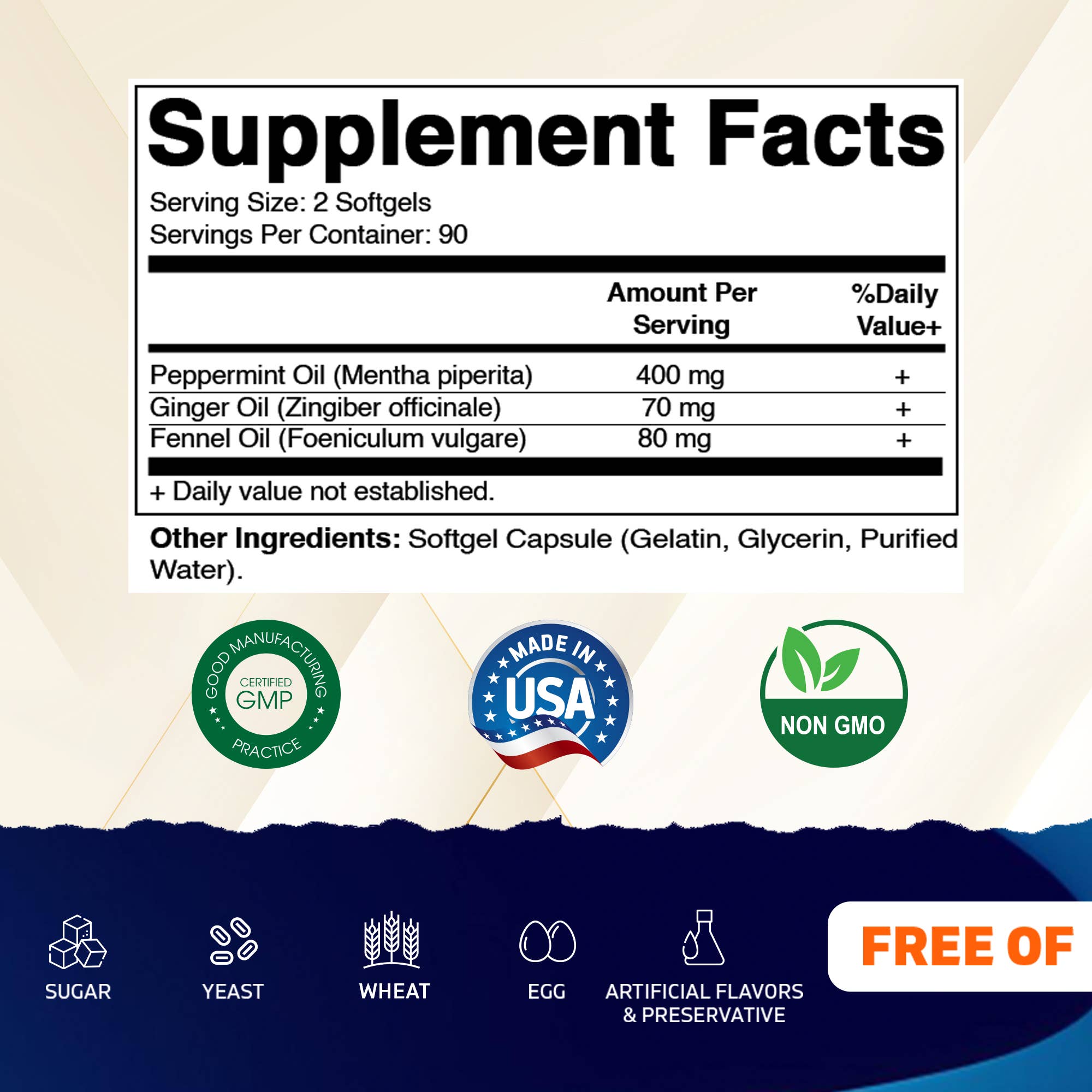 Vitamatic - Wholesale Oral Supplement/Vitamin - Vitamatic | Peppermint Oil | 180 Softgels1
