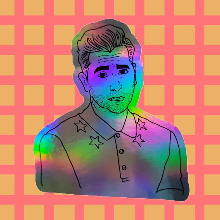 Adesivo David Rose per la vendita all'ingrosso da parte di Confetti Moon