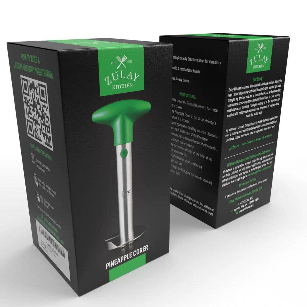 Zulay Kitchen – Engroshandel Køkkenredskab – Ananaskerner og skæreværktøj til nem fjernelse af kerne22