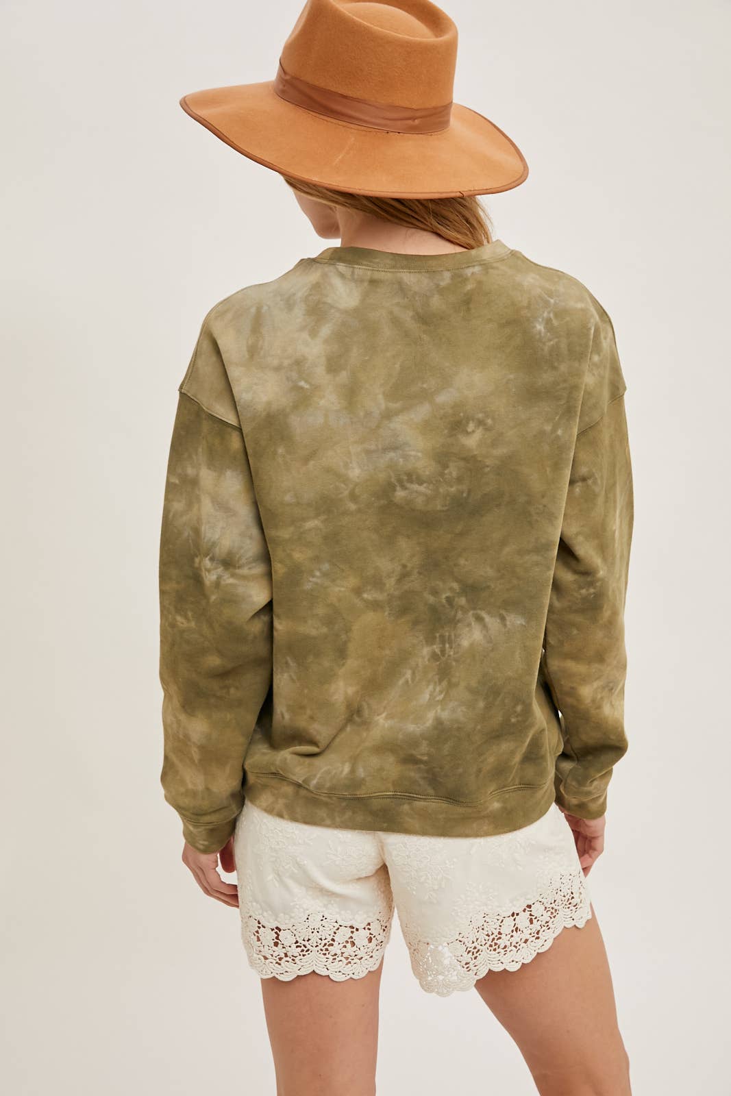 Bluivy - Wholesale Sweatshirt - Women's - US FLAG TIE-DYE SWEATSHIRT PULLOVER - 4TH OF JULY15