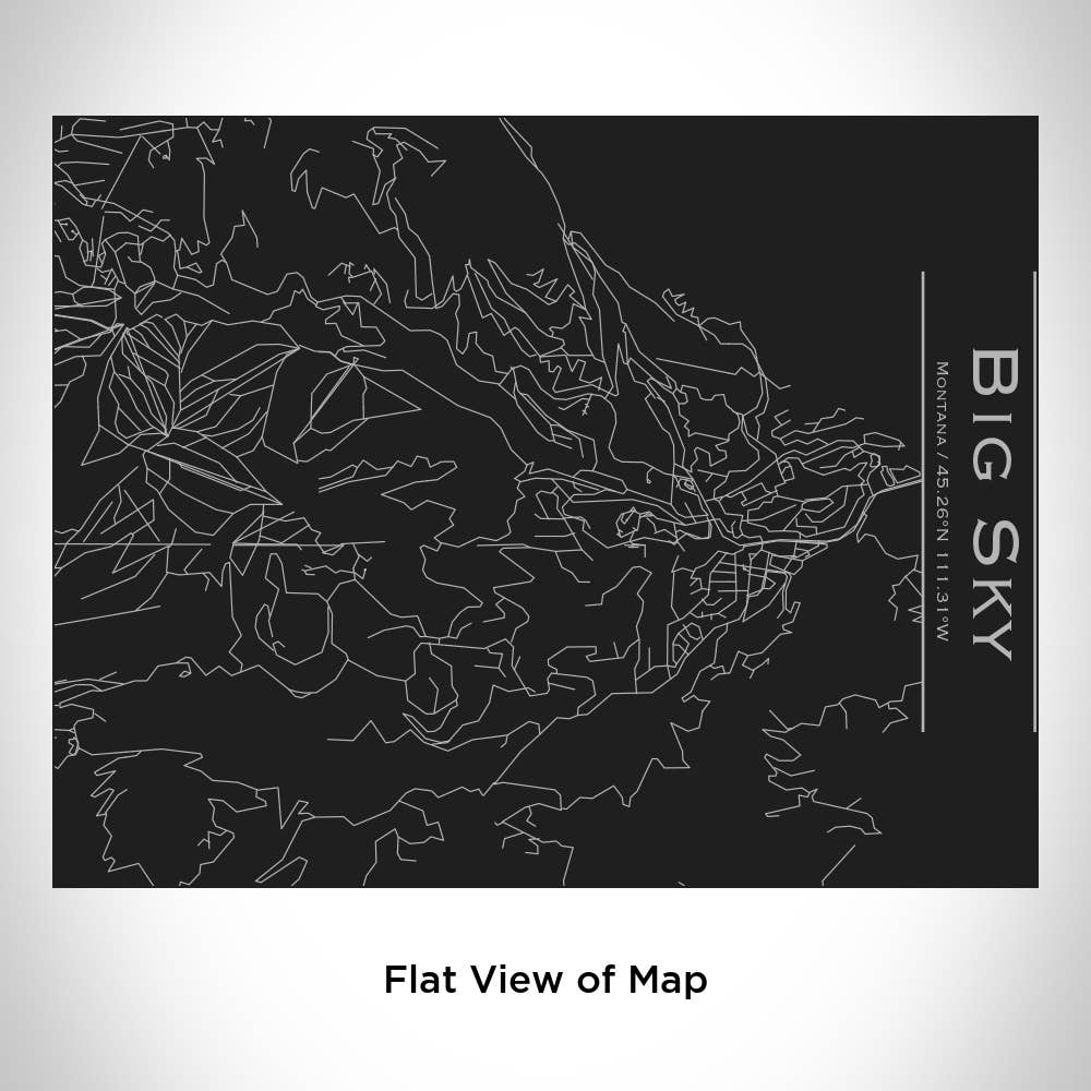 JACE.design - Wholesale Water Bottle - Big Sky MT Map Bottle with Bamboo Top in Matte Black1