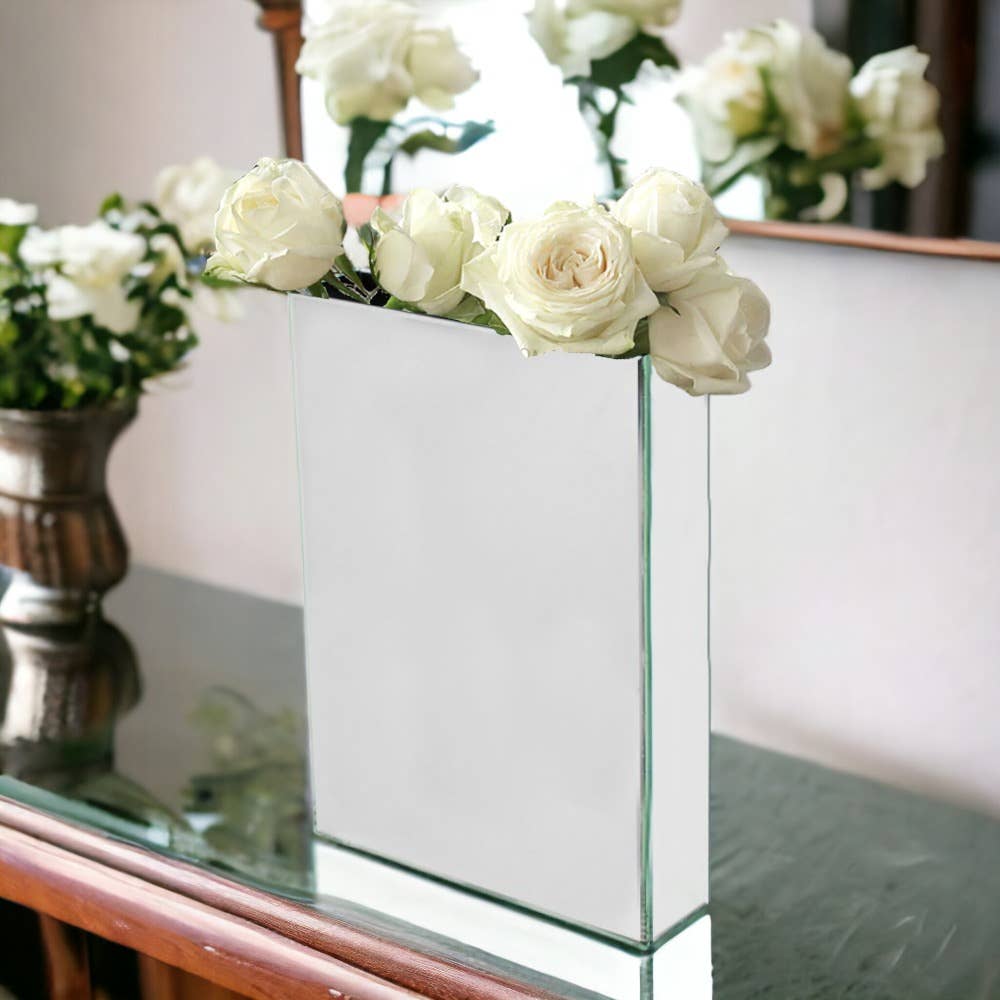 Vasesource - Wholesale Vase - Mirror Rectangle Glass Vase (MIRROR18312)1