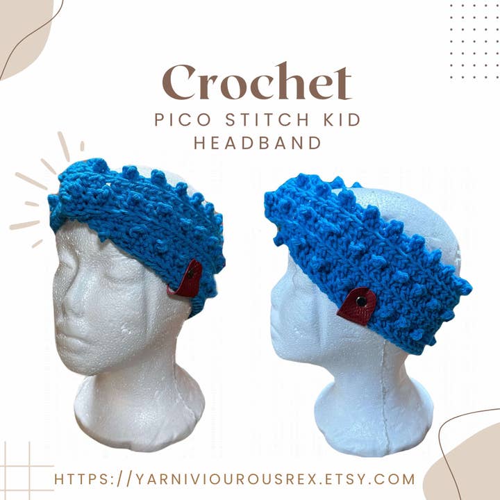 Blue Fat Pico Pannband för wholesale av Yarniviourous Rex