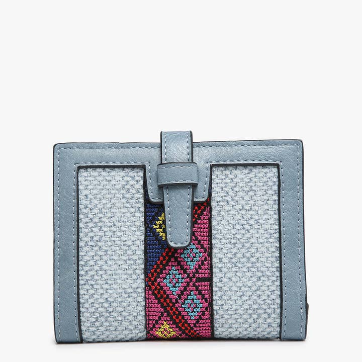 Jen & Co. - Wholesale Wallet - Women's - WL2066TRB Bessie Canvas Tribal Wallet