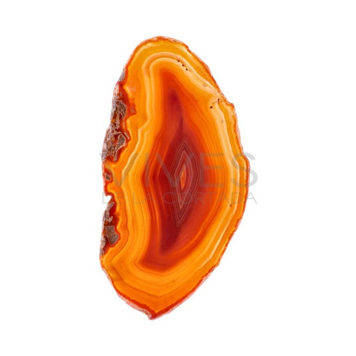 Medium size dyed brown agate plate for wholesale by Vives de la Cortada S.L