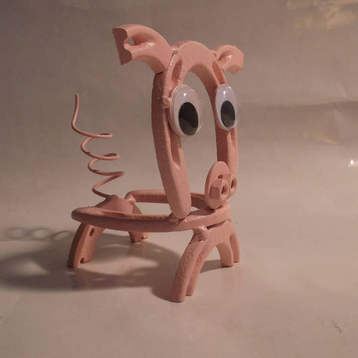 Creations Welded - Vendita all'ingrosso Scultura - Maiale, Maiale a ferro di cavallo, arte a ferro di cavallo in metallo saldato, porcellino3