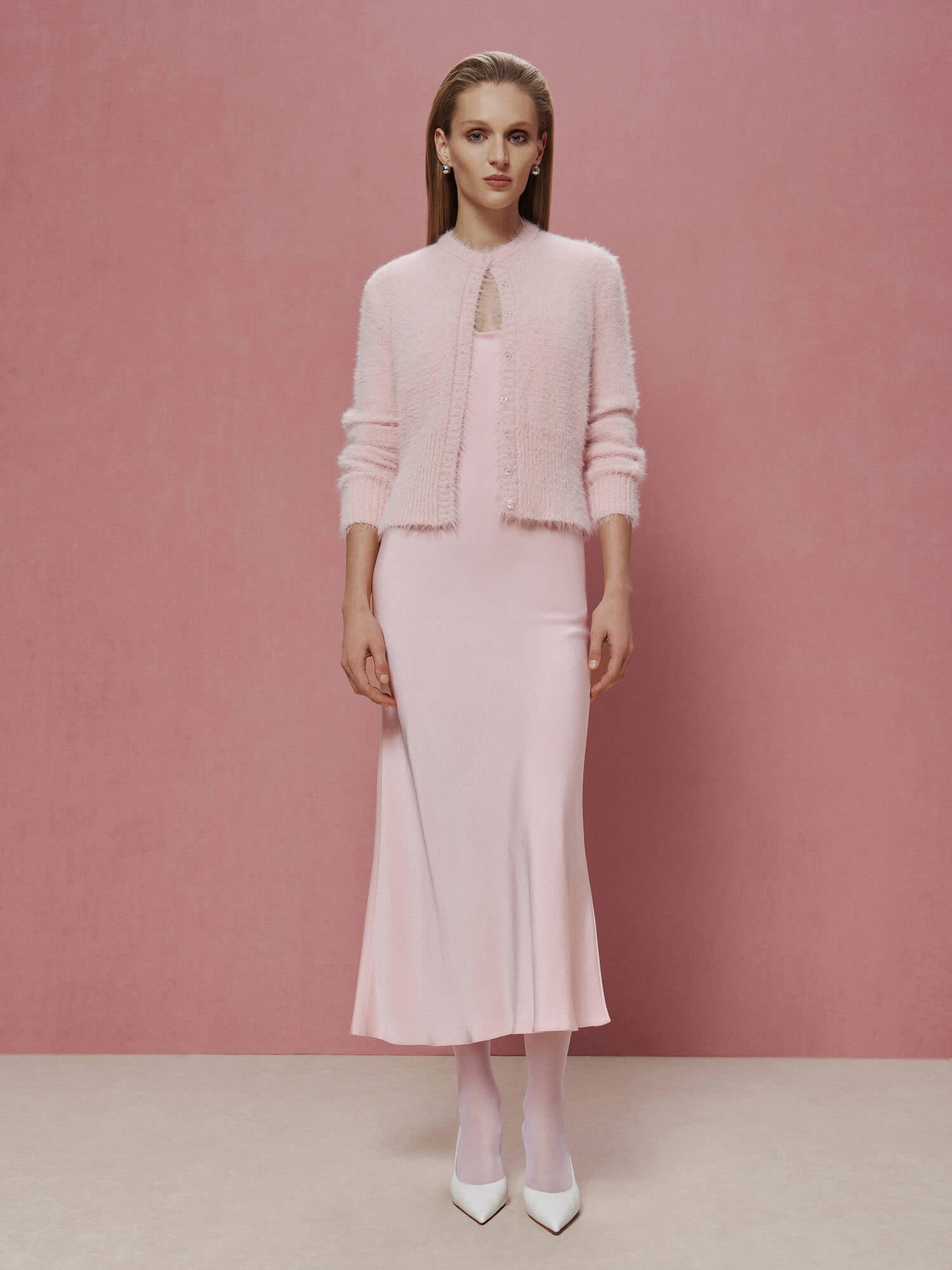 Nenya Fashion Limited - Wholesale Cardigan - Women's - The Fancy Fluffy Yarn Mini Cardigan1