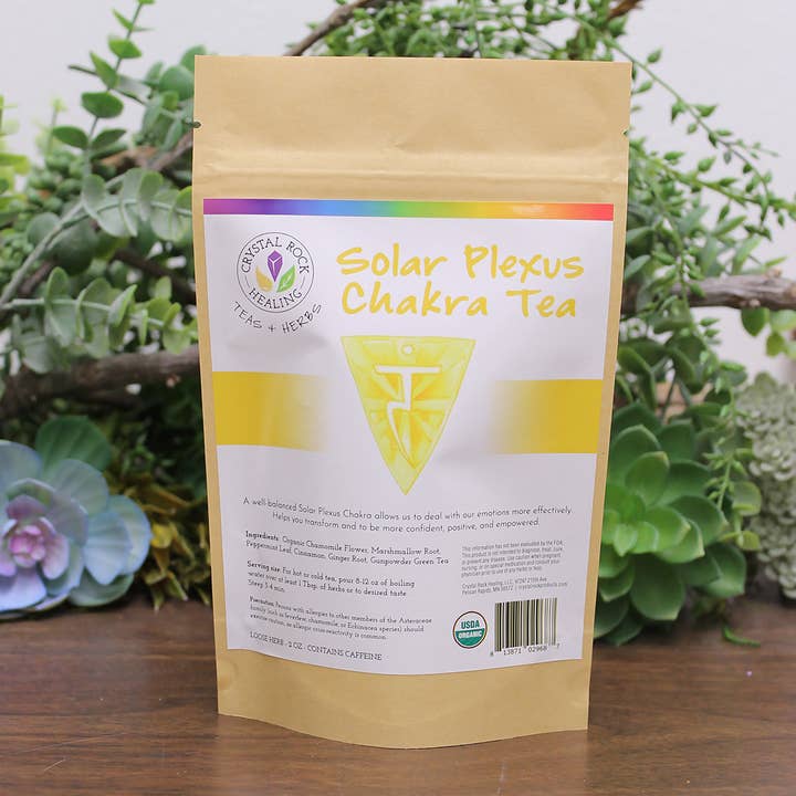Crystal Rock Healing, LLC - Wholesale Health/Detox Tea - Solar Plexus Chakra Tea 2oz Organic