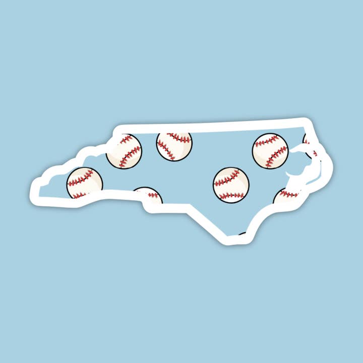 North Carolina Home Run State Sticker for wholesale by The State Stickers