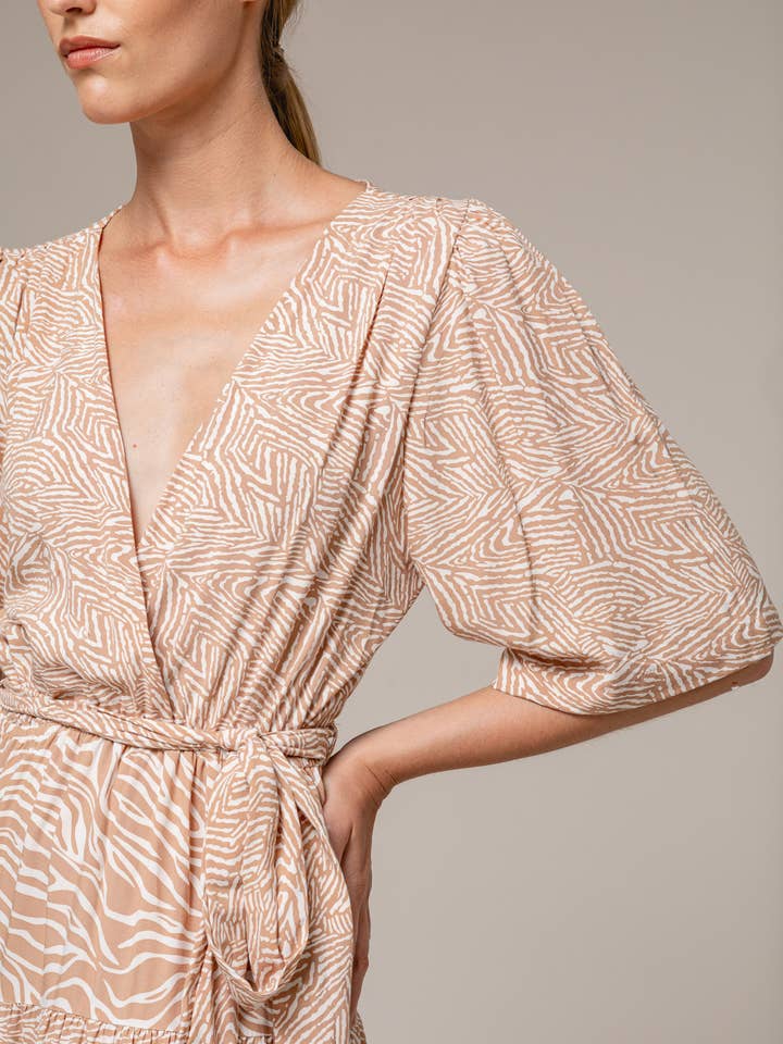 Dinah Dress Jeyda Animal for wholesale by Lusana